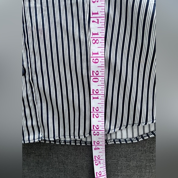 Gerry Weber Women’s Black White Striped Office Siren Button Down Blouse 38 - Picture 7 of 11
